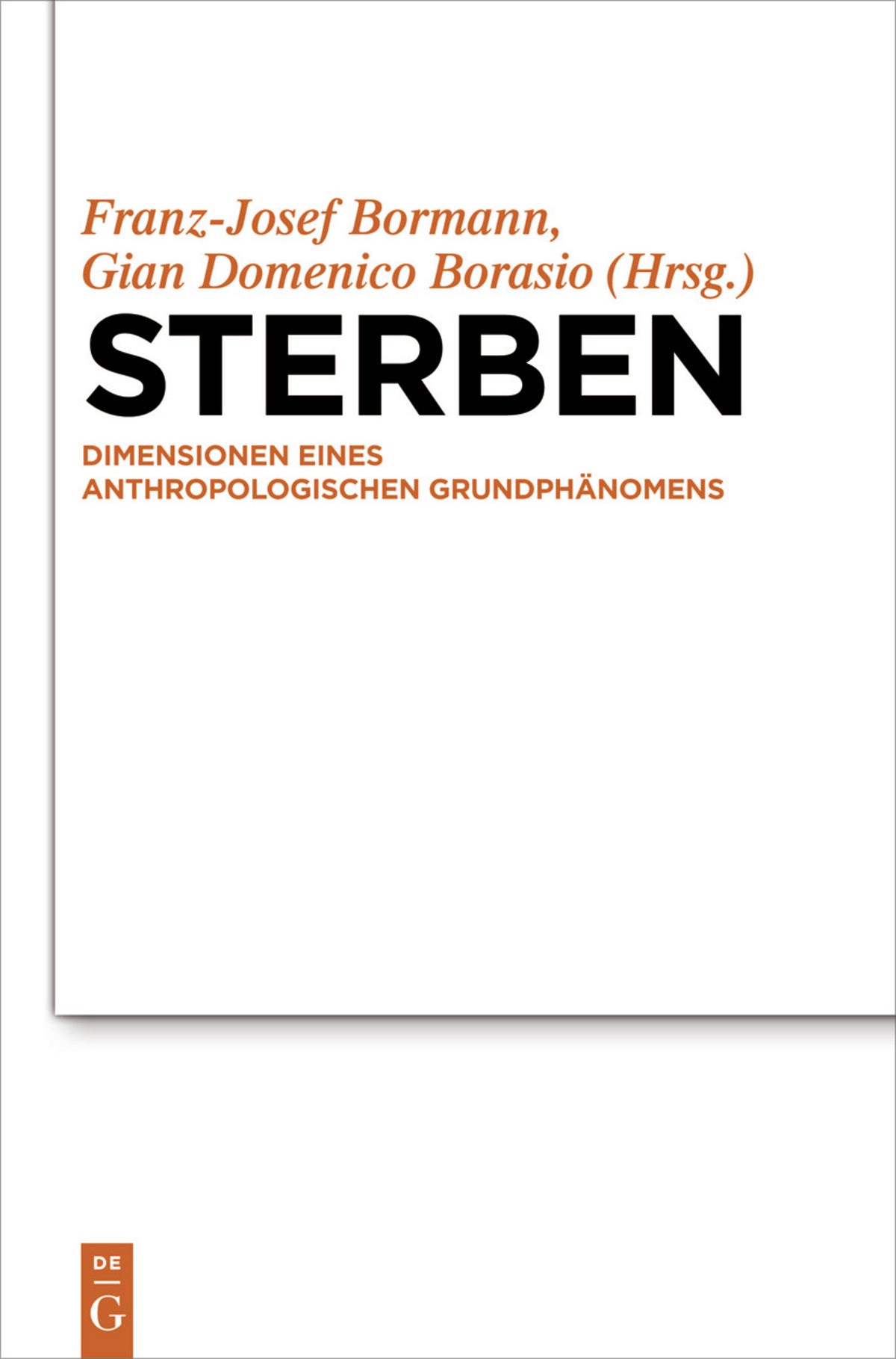 Cover image for Sterben ISBN 9783110257335