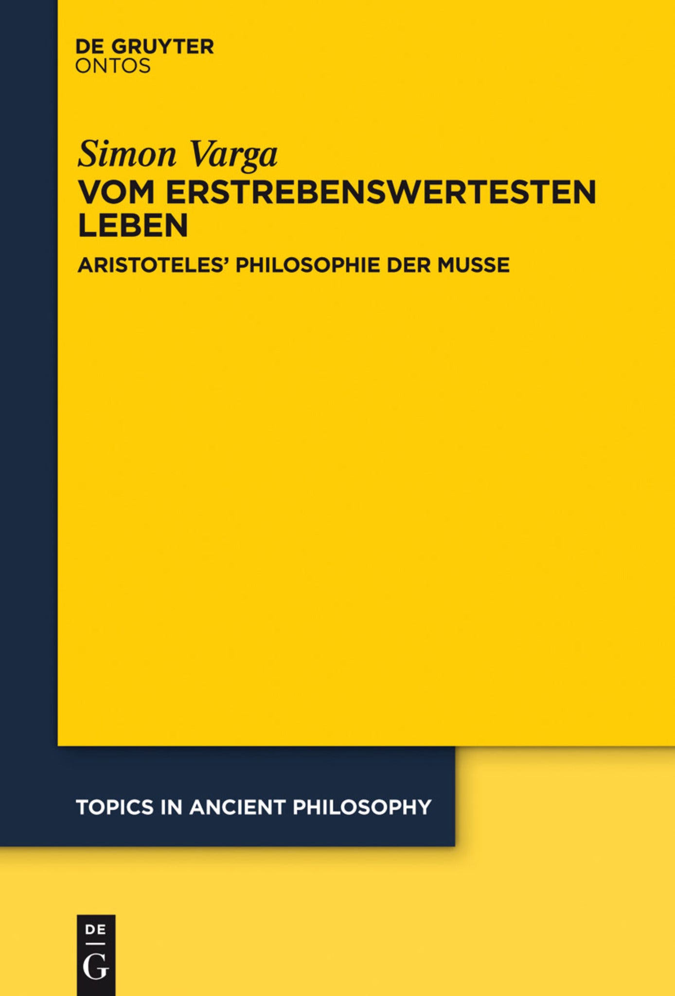 Cover image for Vom erstrebenswertesten Leben ISBN 9781614517764