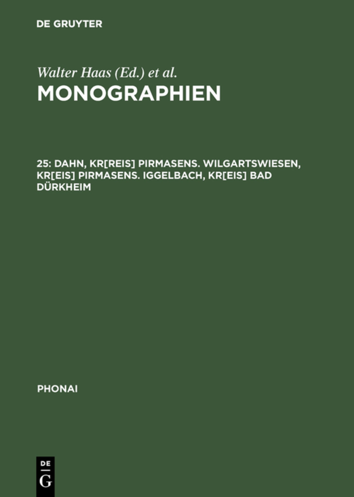 Dahn, Kr[reis] Pirmasens. Wilgartswiesen, Kr[eis] Pirmasens. Iggelbach, Kr[eis] Bad Dürkheim
