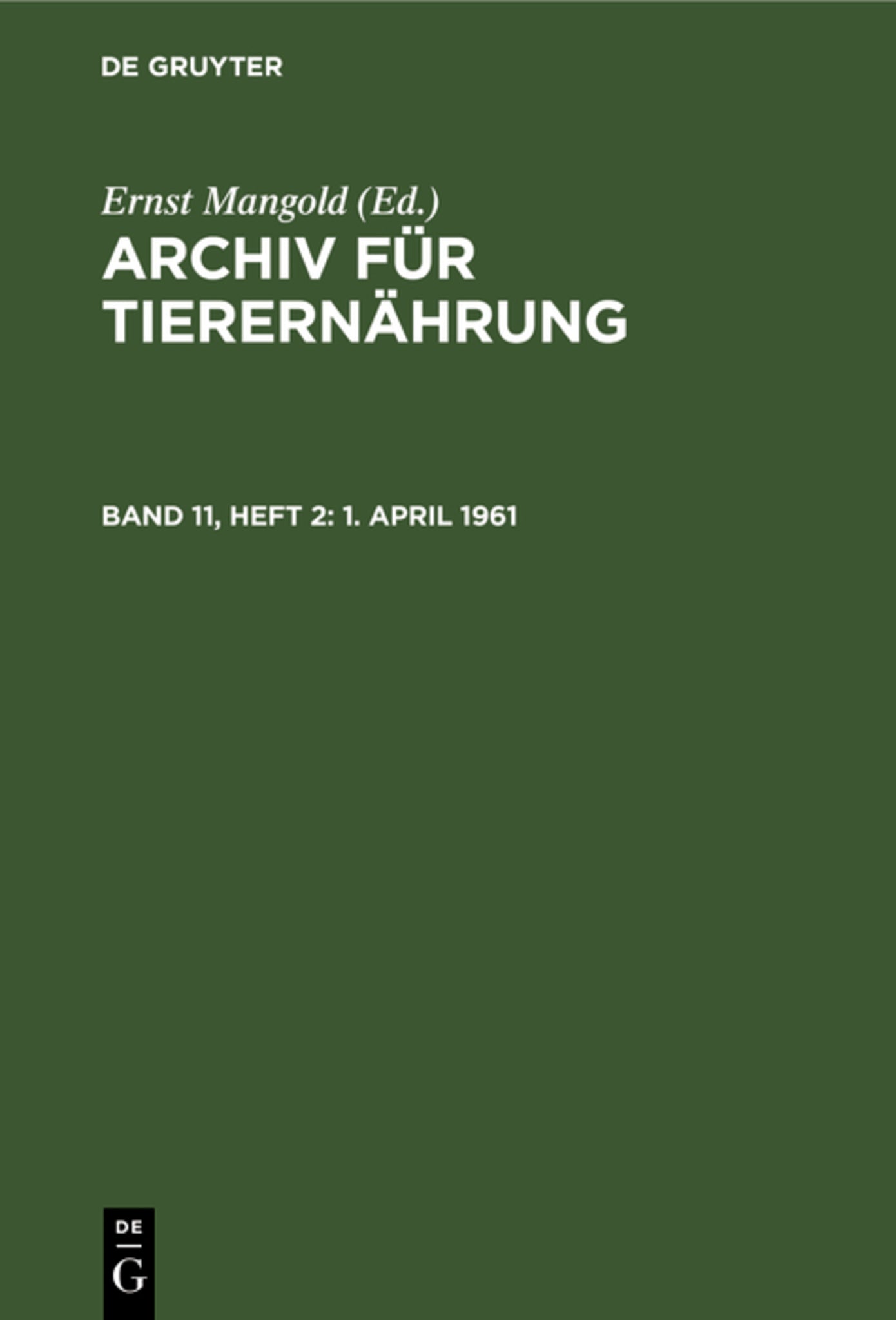 1. April 1961