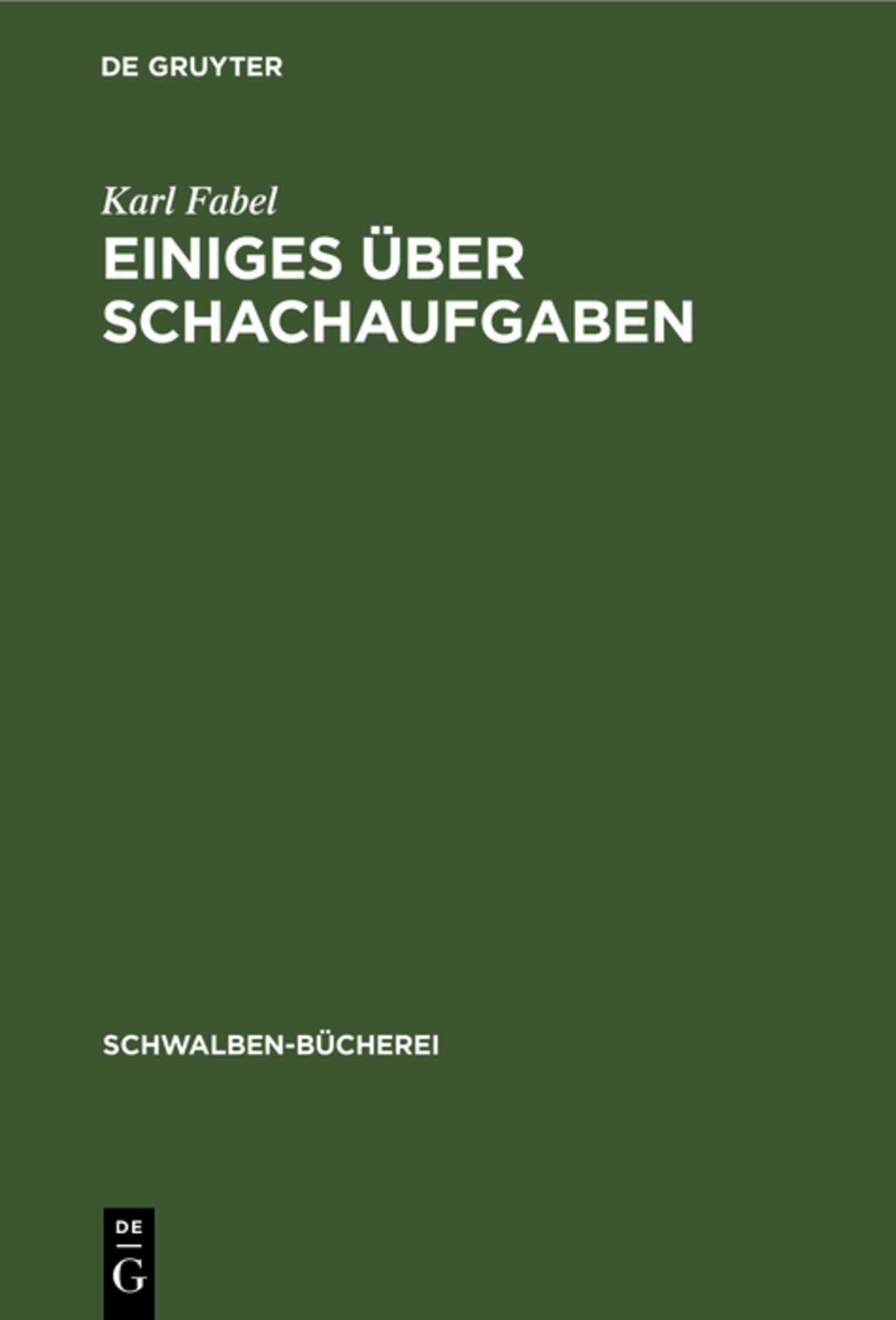 Einiges über Schachaufgaben