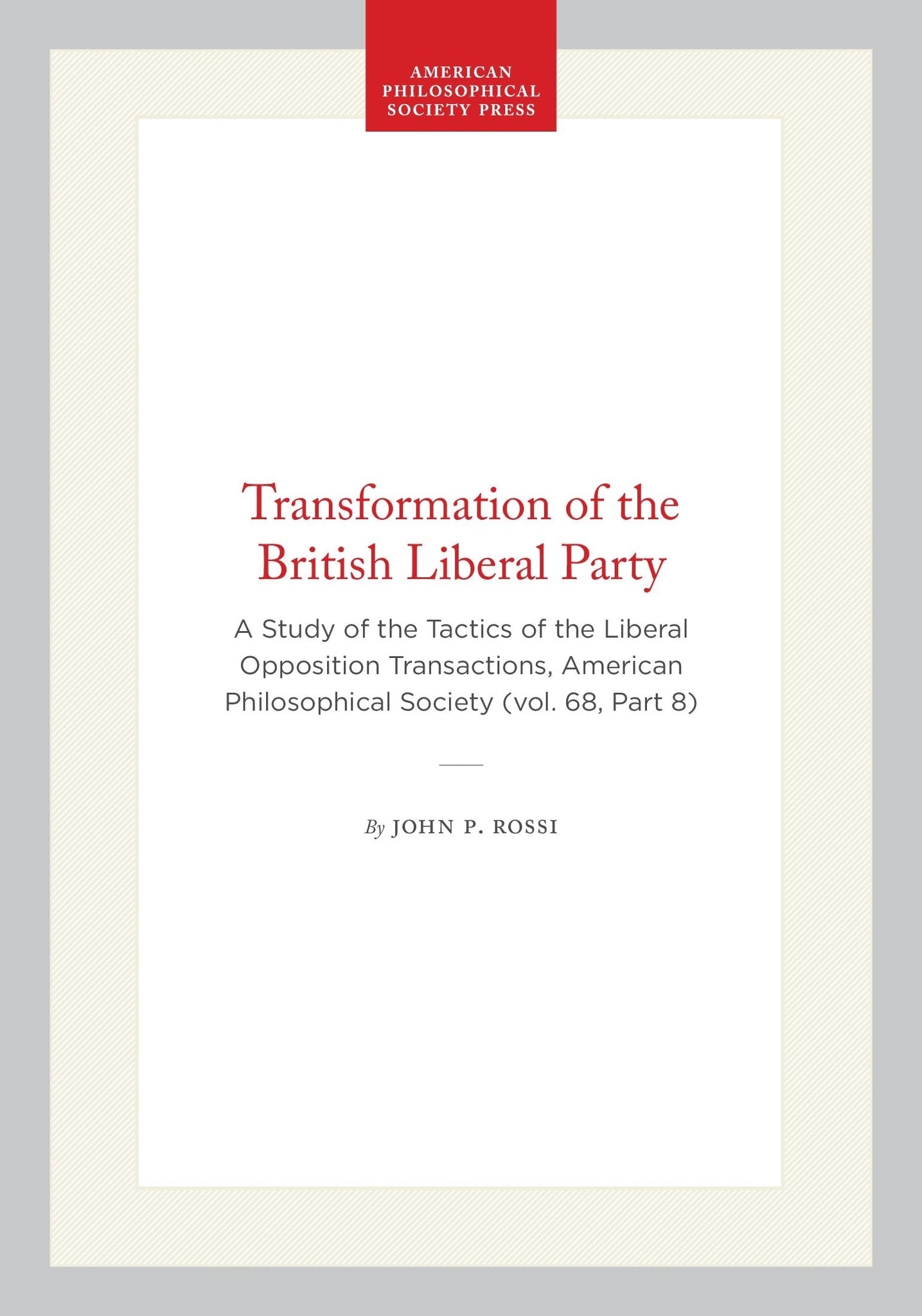 Transformation of the British Liberal Party