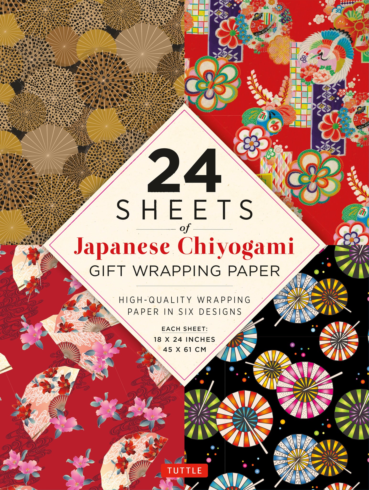 Japanese Chiyogami Gift Wrapping Paper - 24 Sheets