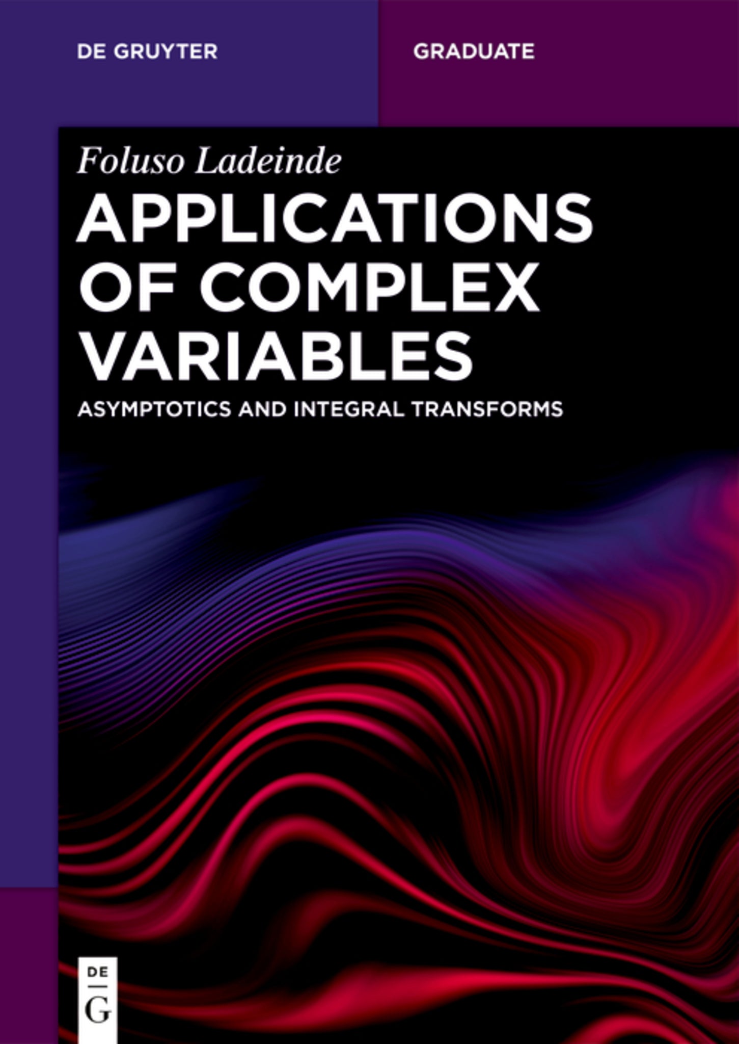 Cover image for Applications of Complex Variables ISBN 9783111350905