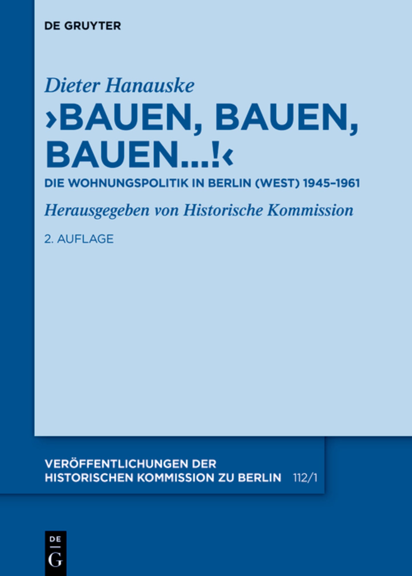 "Bauen, bauen, bauen...!"