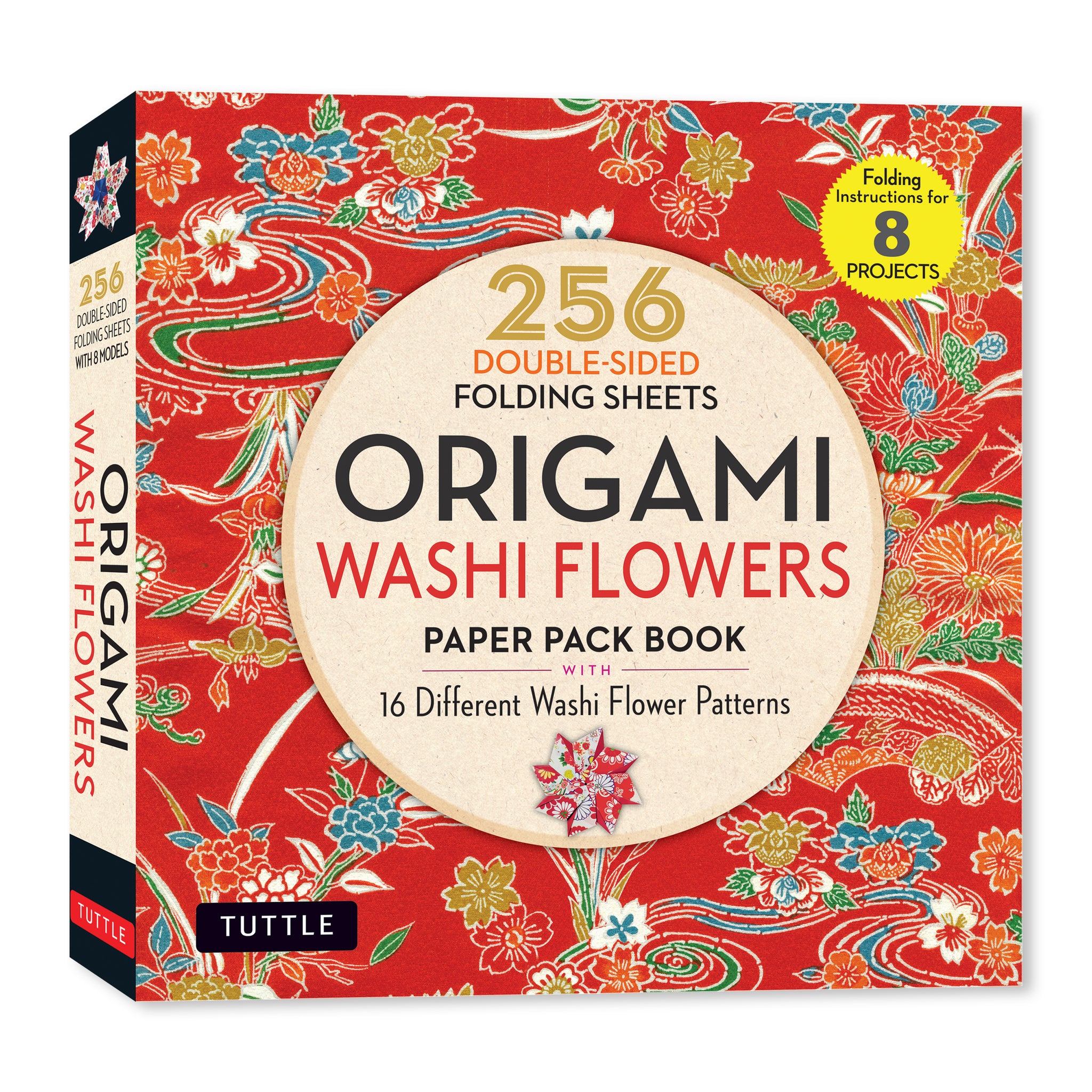 Origami Washi Flowers Paper Pack Book