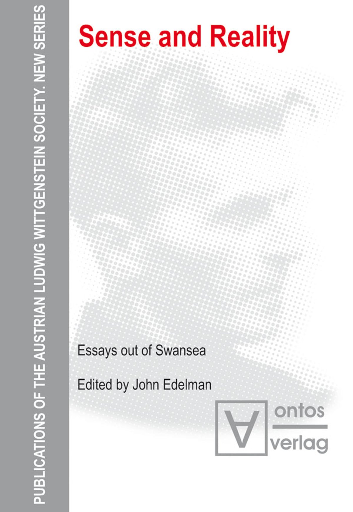Cover image for Sense and Reality ISBN 9783110328523