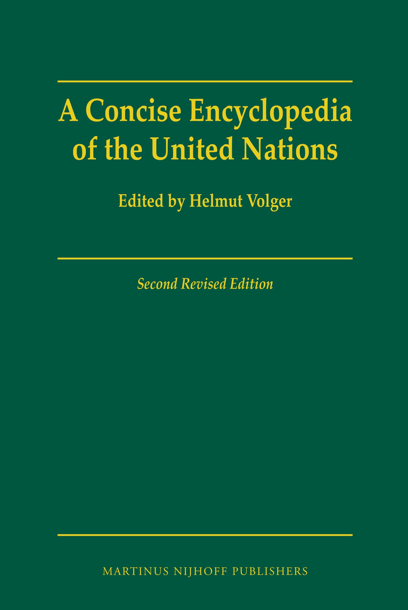 A Concise Encyclopedia of the United Nations