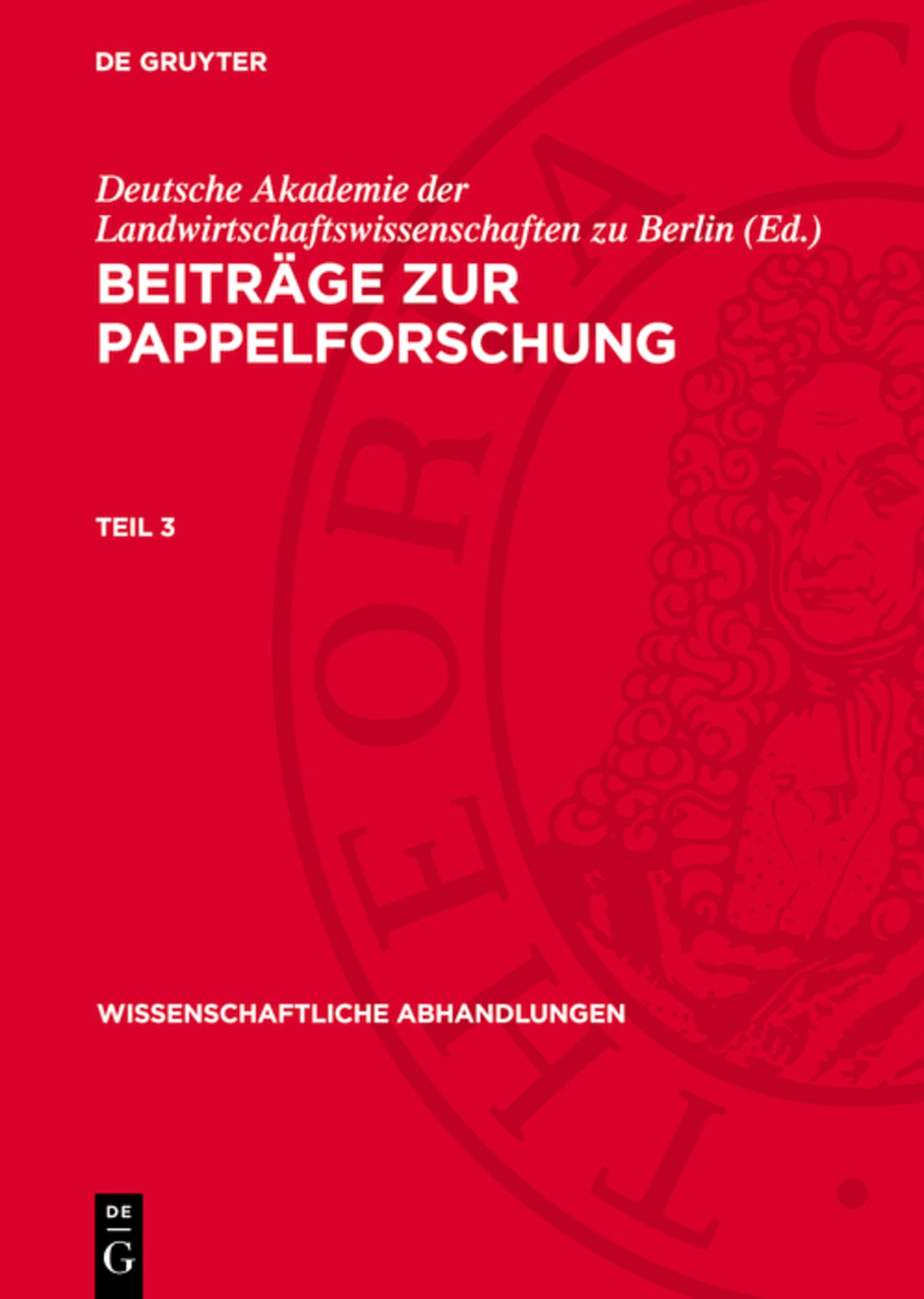 Beiträge zur Pappelforschung. Teil 3