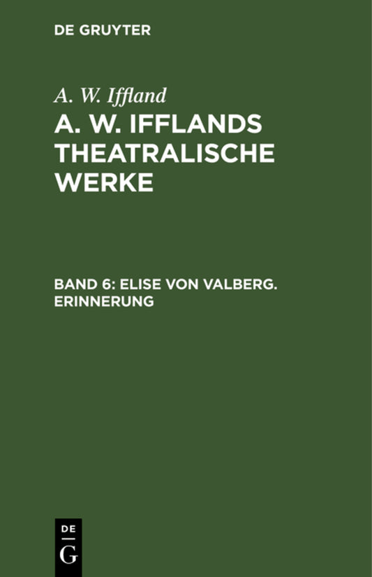 Elise von Valberg. Erinnerung