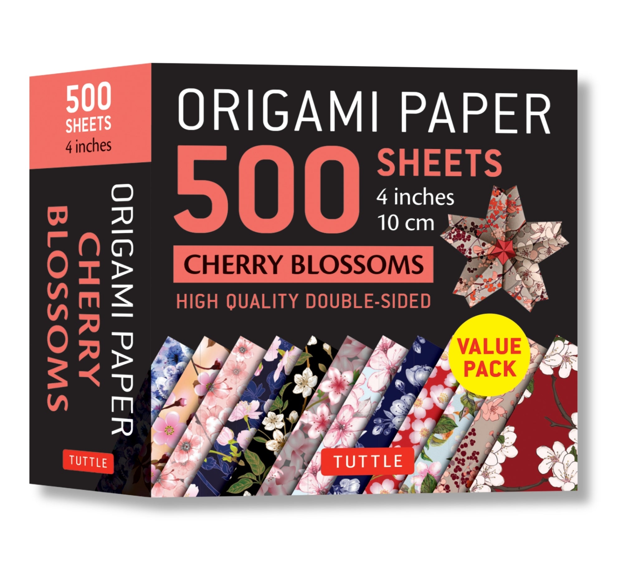 Cover image for Origami Paper 500 sheets Cherry Blossoms 4" (10 cm) ISBN 9780804852838