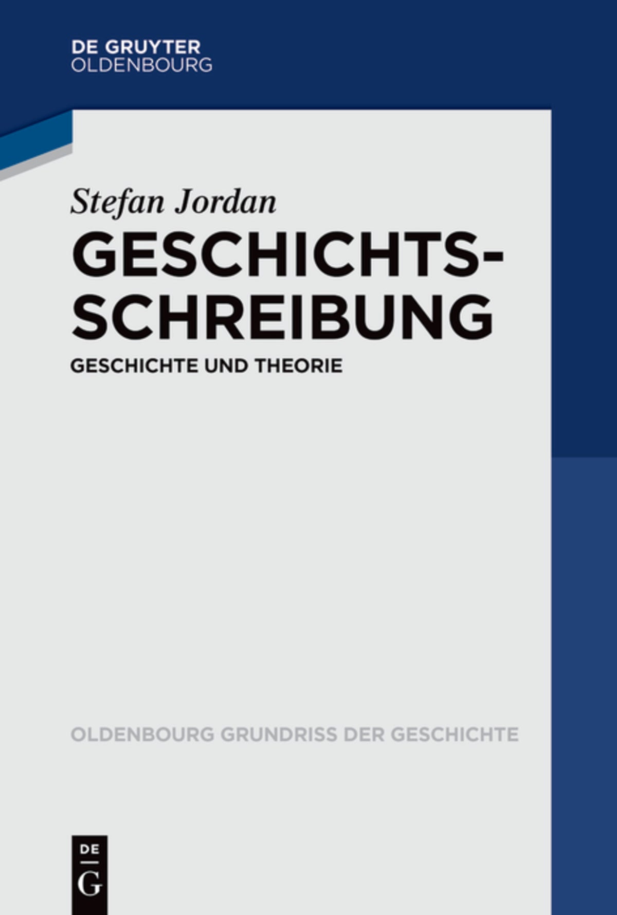 Cover image for Geschichtsschreibung ISBN 9783110610789