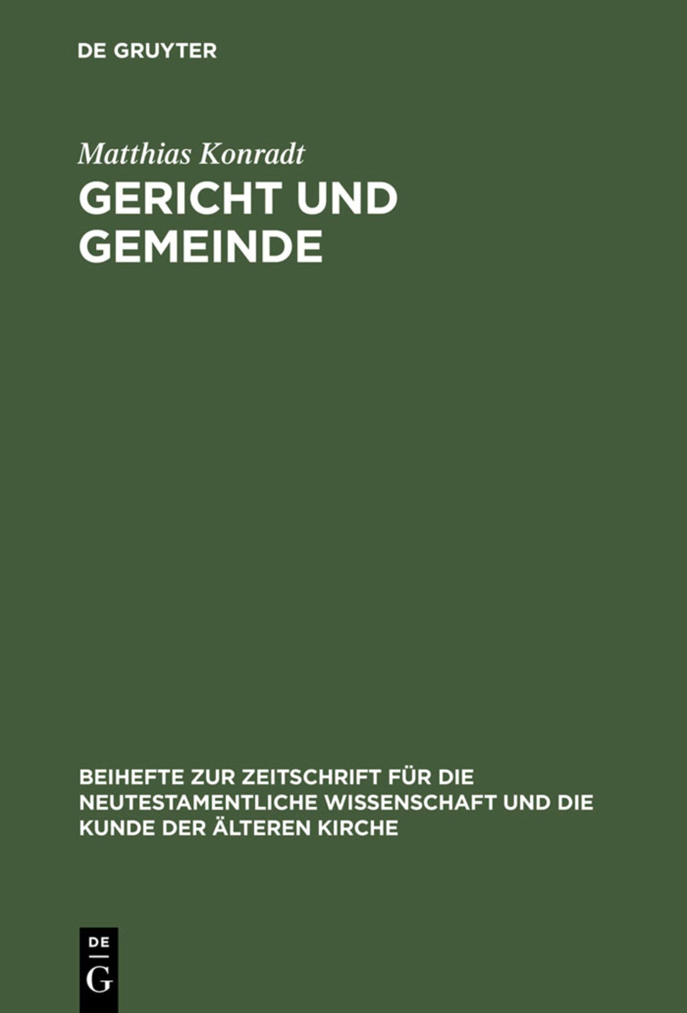 Gericht und Gemeinde