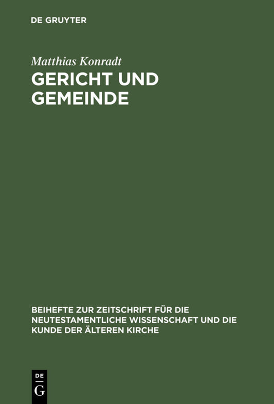 Gericht und Gemeinde