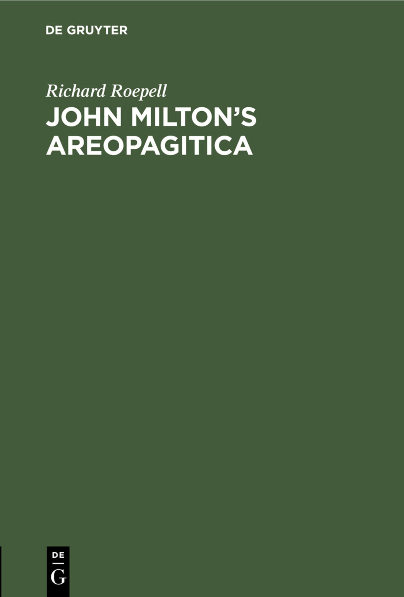 John Milton’s Areopagitica