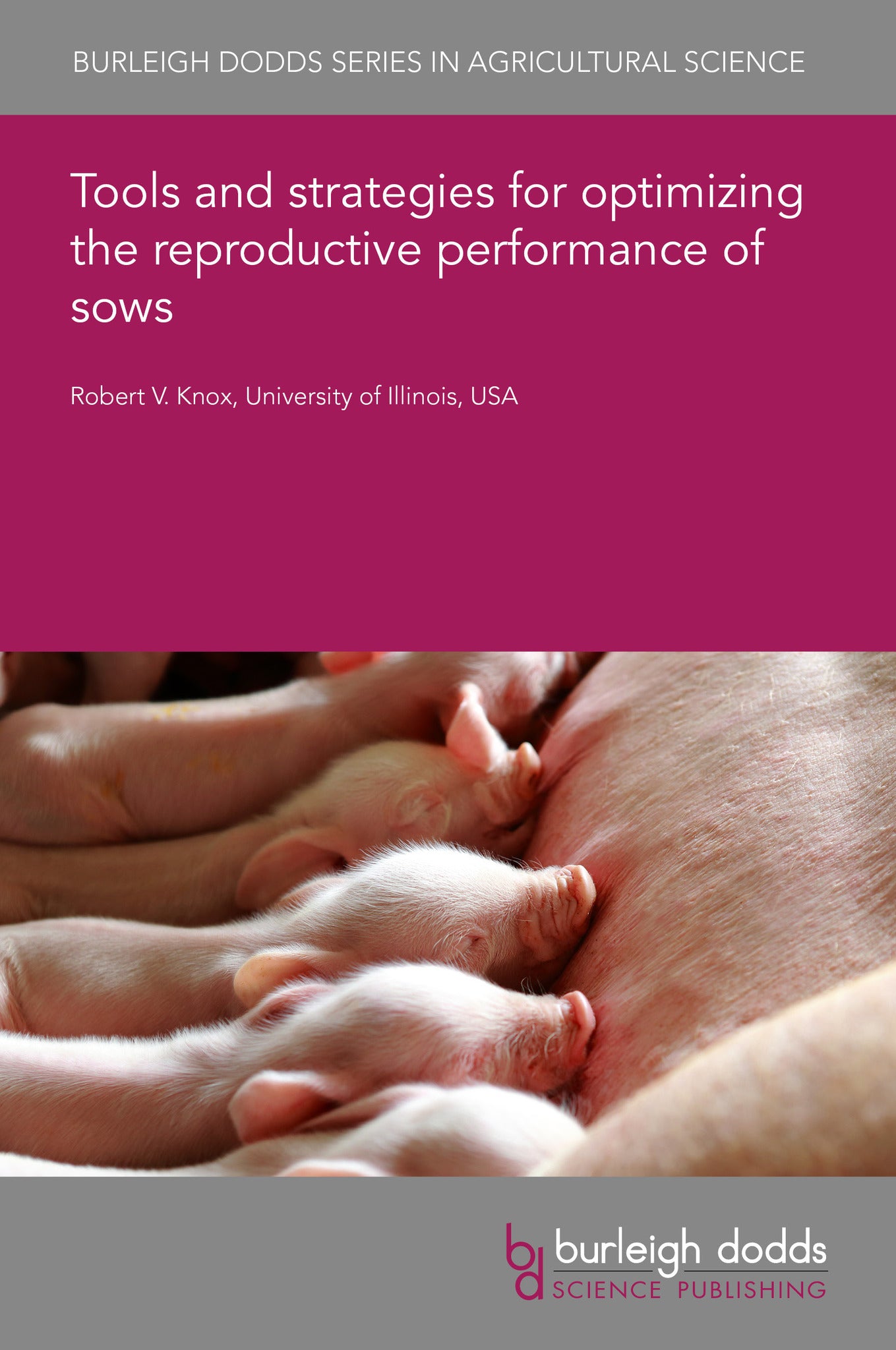 Cover image for Tools and strategies for optimizing the reproductive performance of sows ISBN 9781835454039