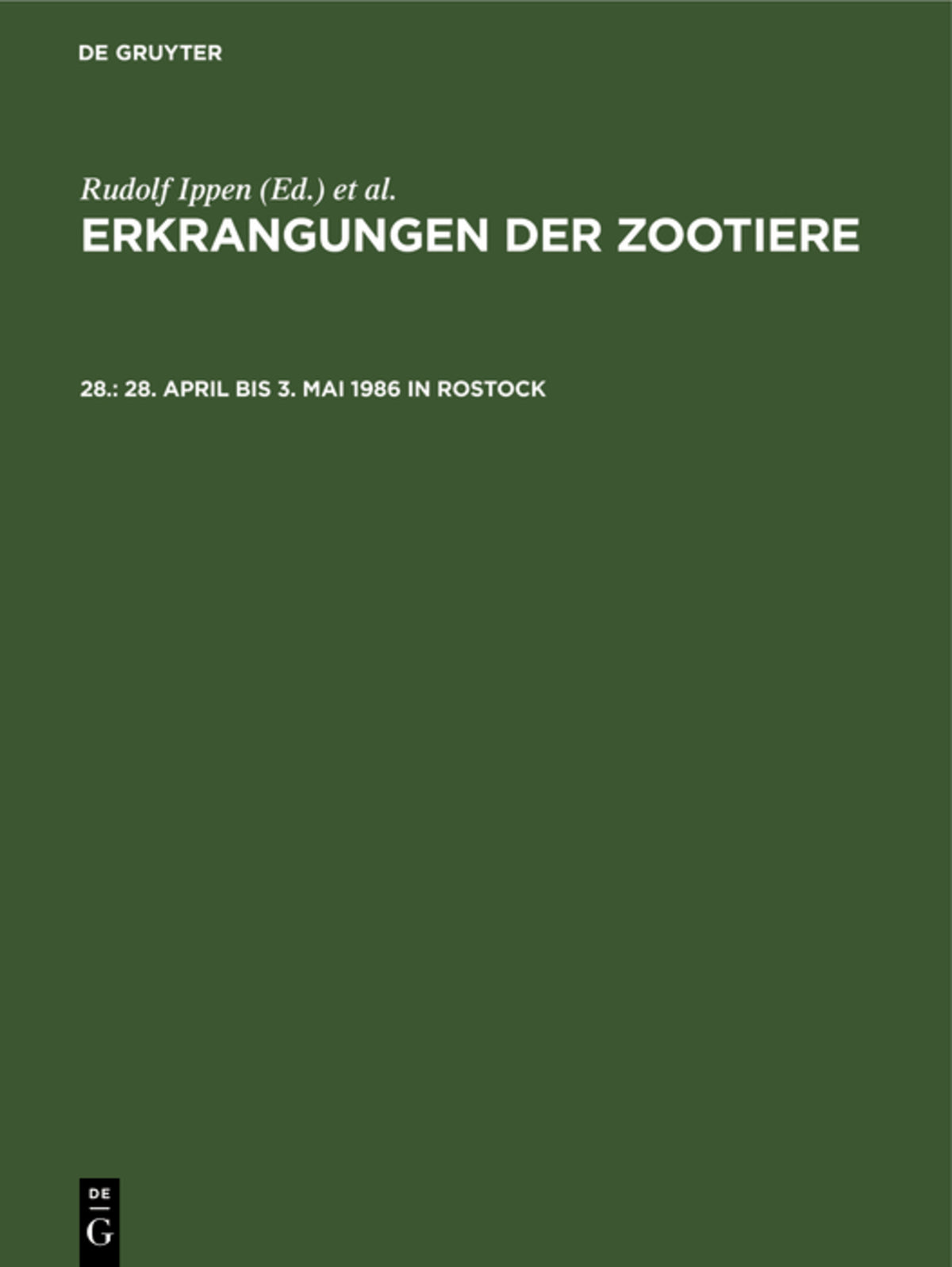 28. April bis 3. Mai 1986 in Rostock