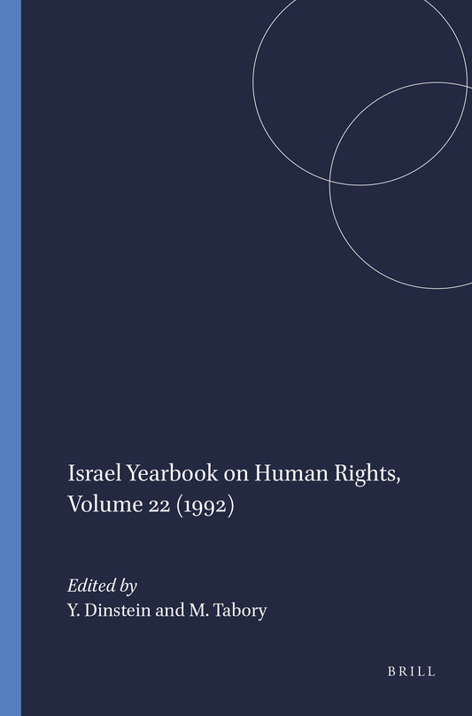 Israel Yearbook on Human Rights, Volume 22 (1992)