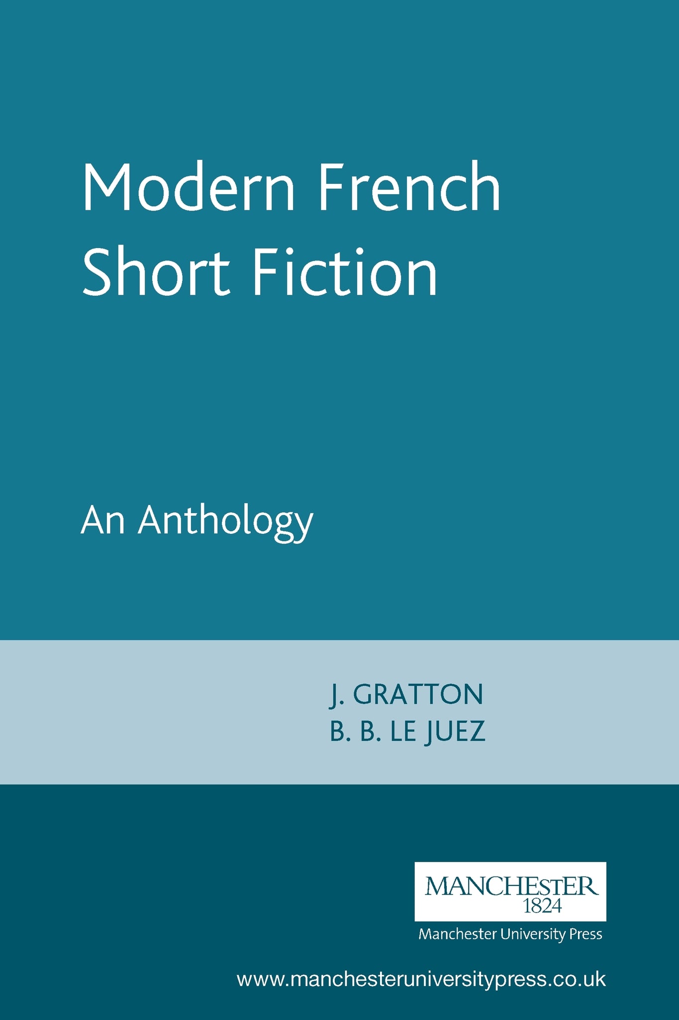 Cover image for Modern French Short Fiction ISBN 9780719042119