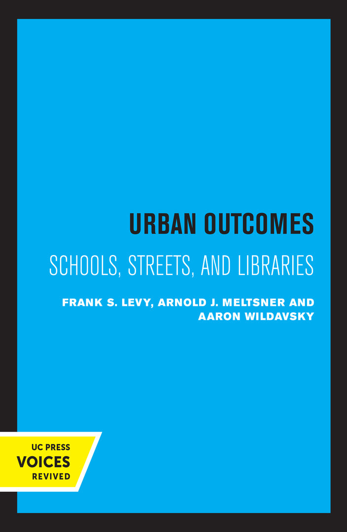 Cover image for Urban Outcomes ISBN 9780520315303