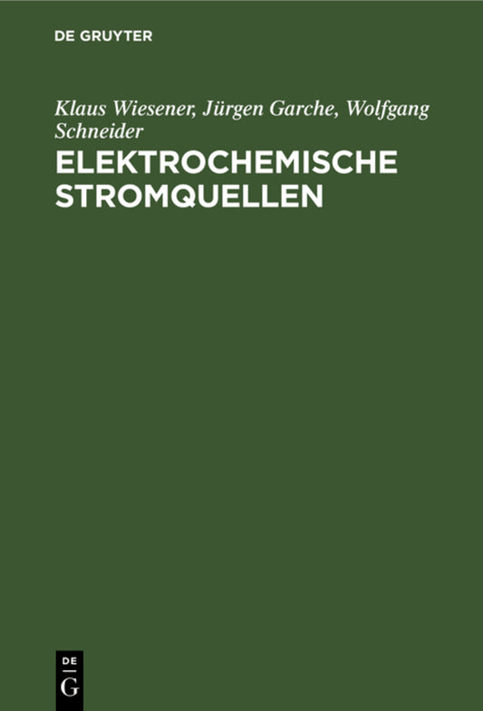 Elektrochemische Stromquellen