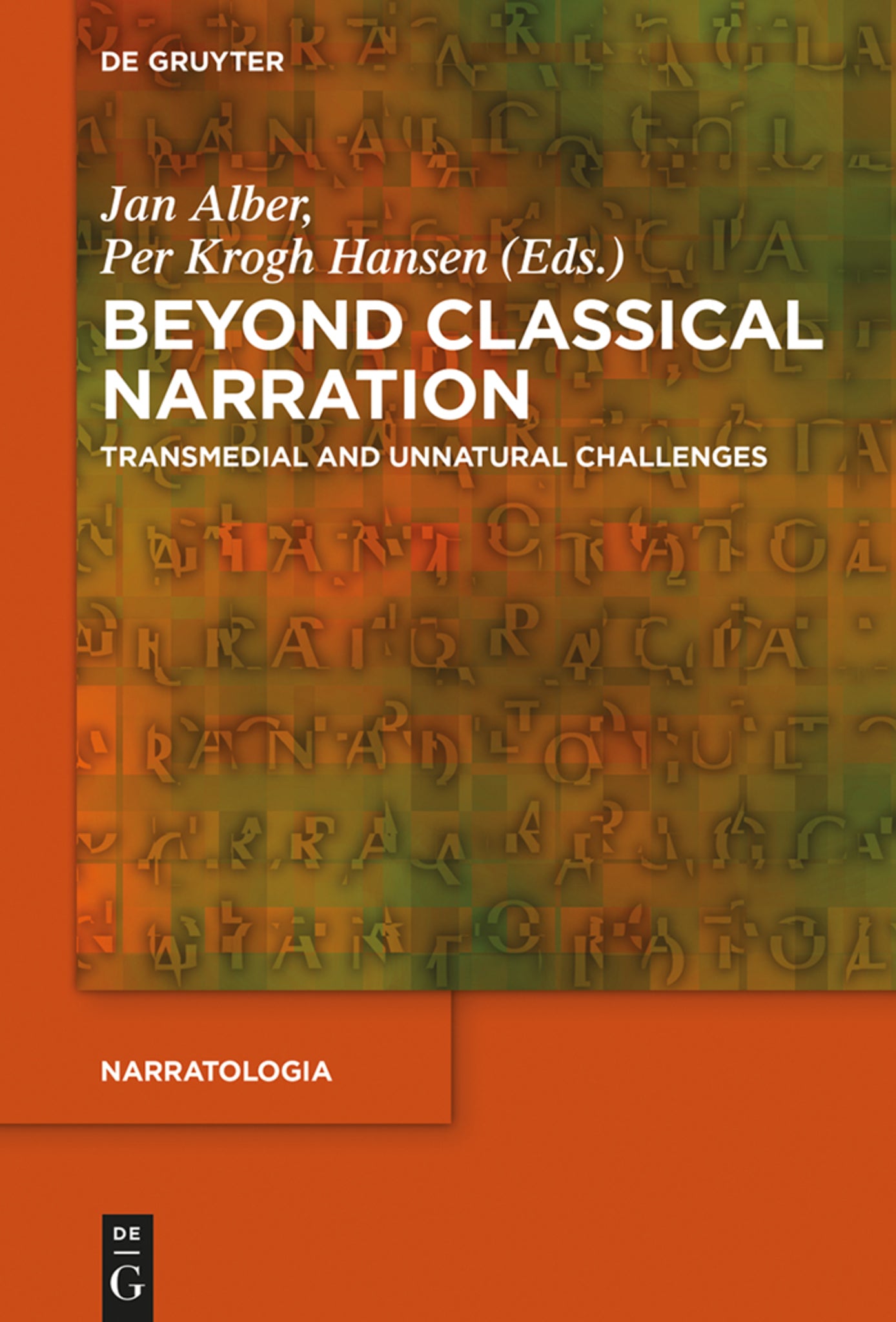 Cover image for Beyond Classical Narration ISBN 9783110352573
