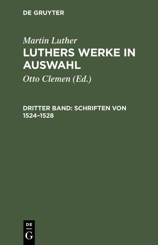 Schriften von 1524–1528