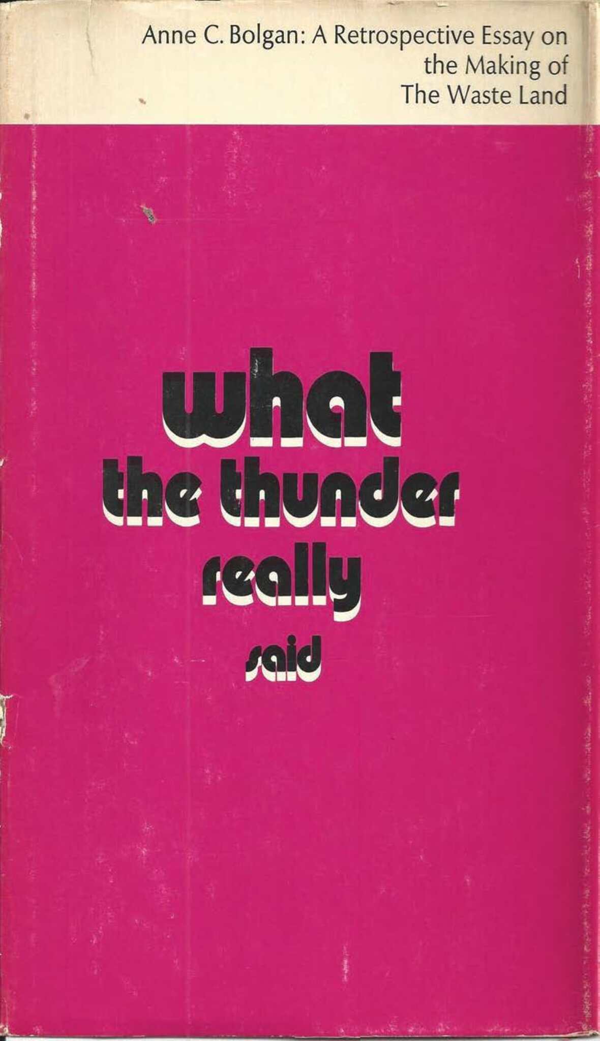 What the Thunder Really Said