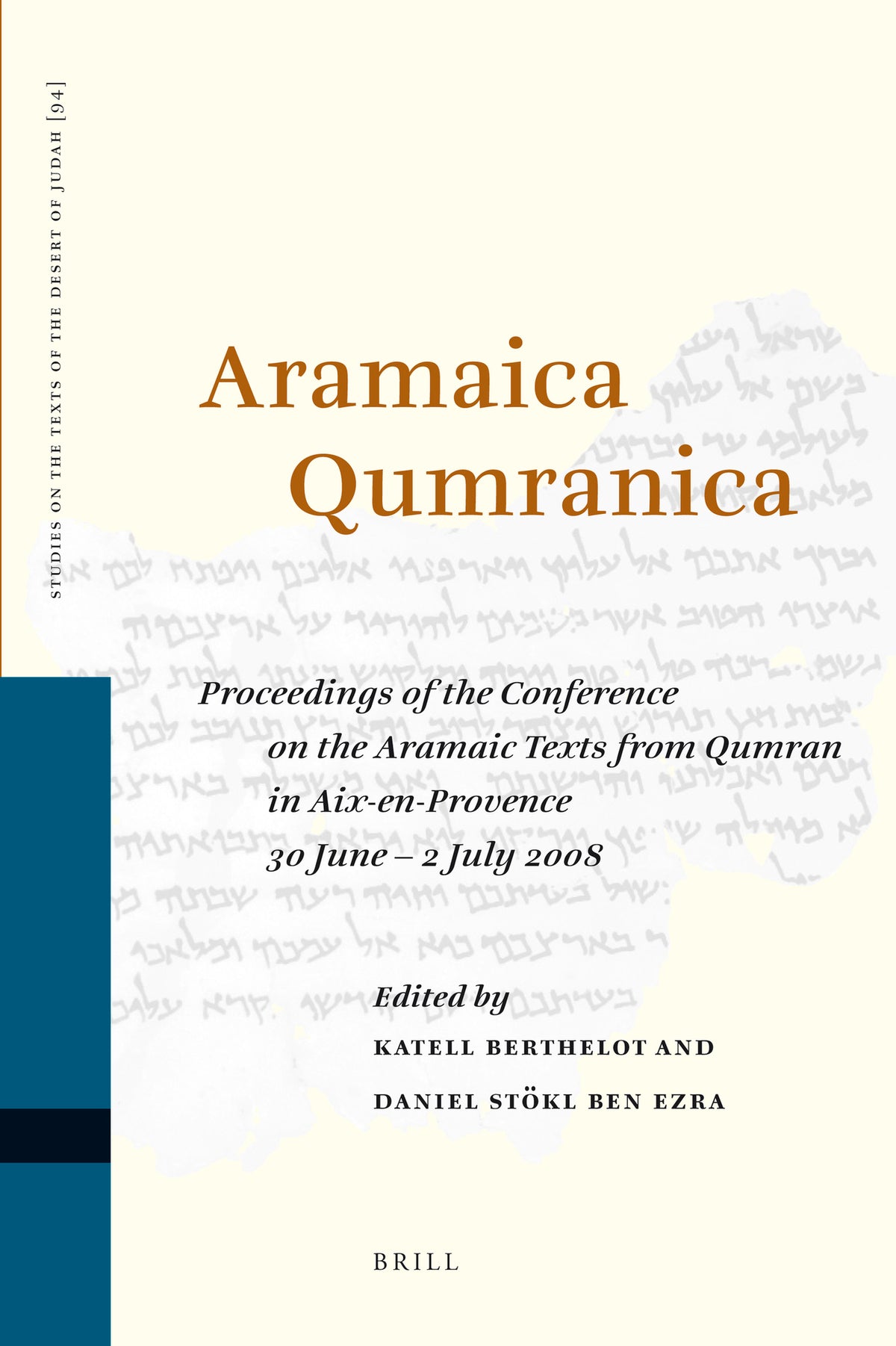 Cover image for Aramaica Qumranica ISBN 9789004187863