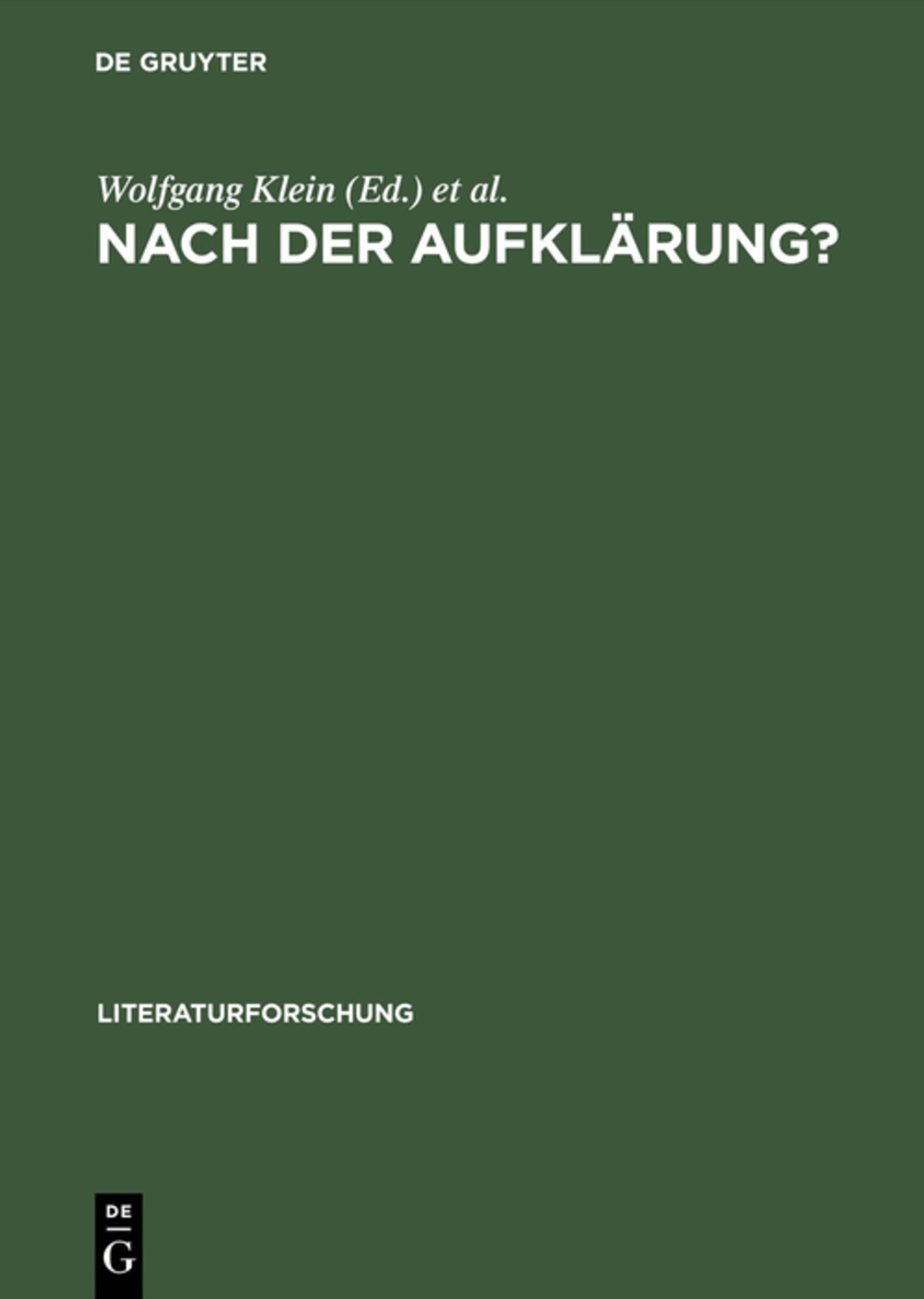 Nach der Aufklärung?