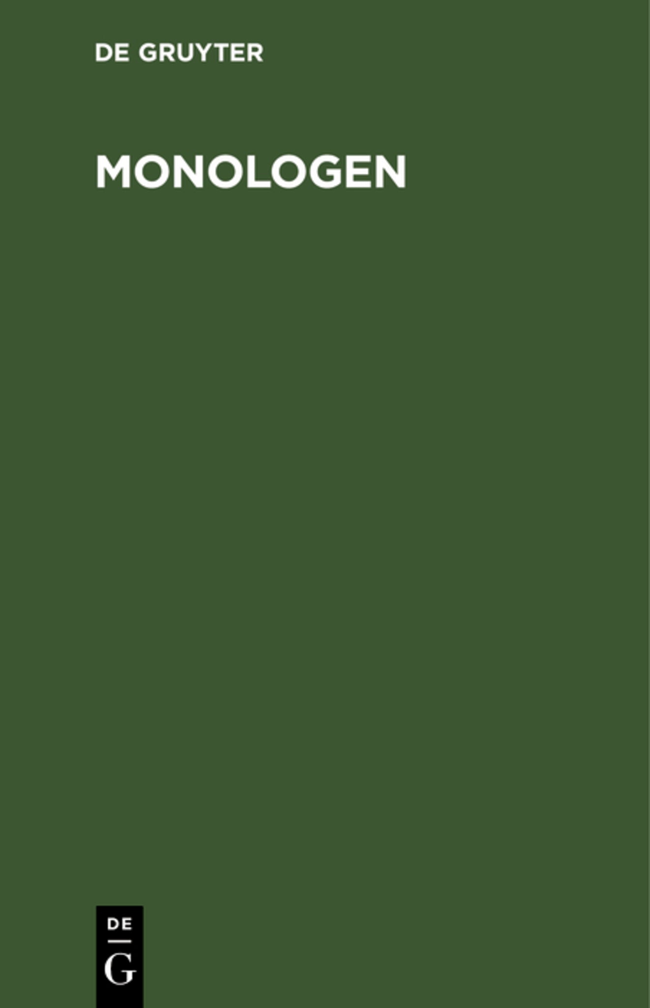 Monologen