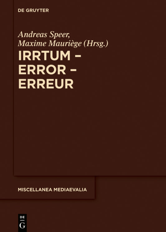 Irrtum – Error – Erreur