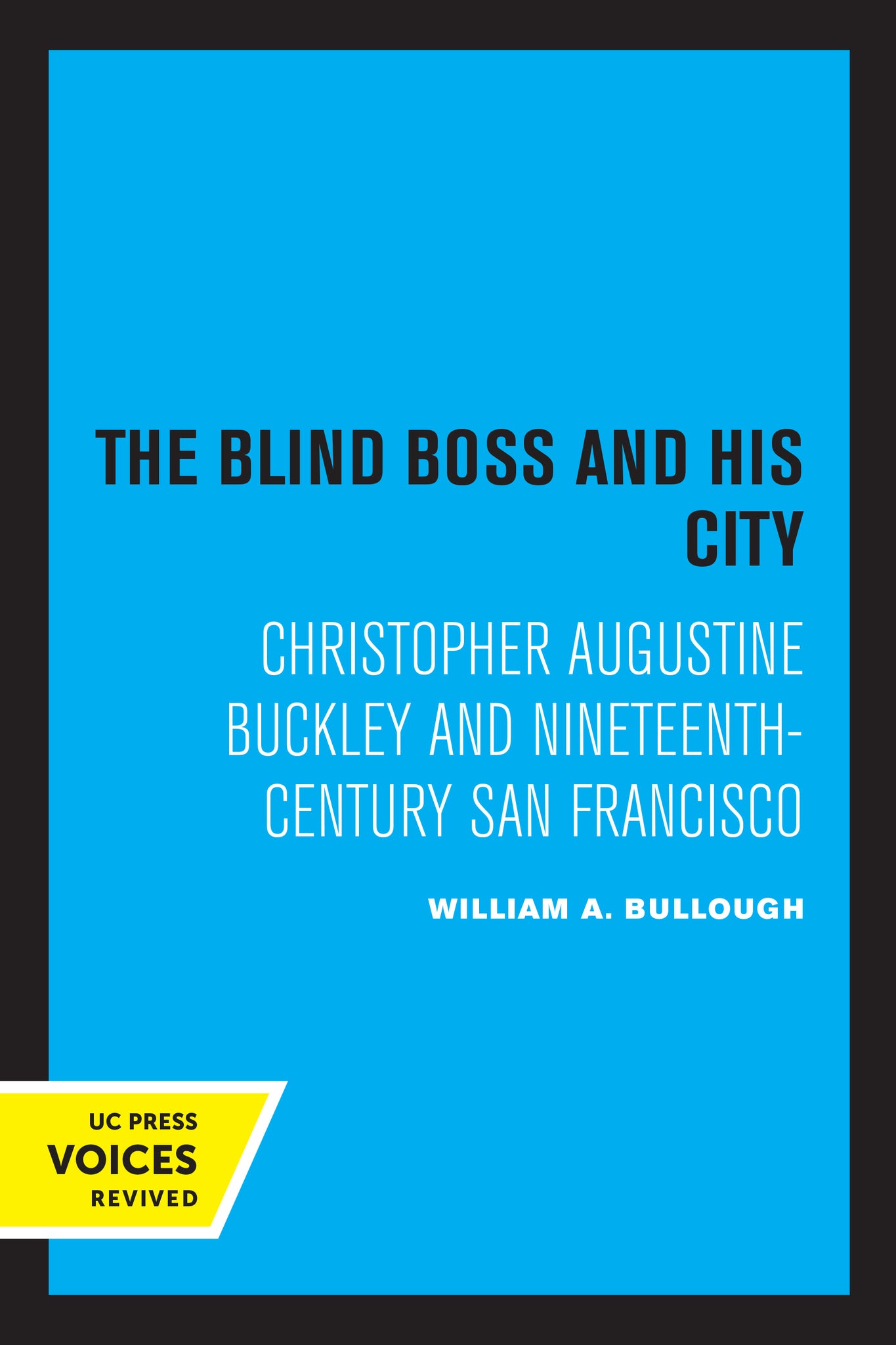 Cover image for The Blind Boss and His City ISBN 9780520322264