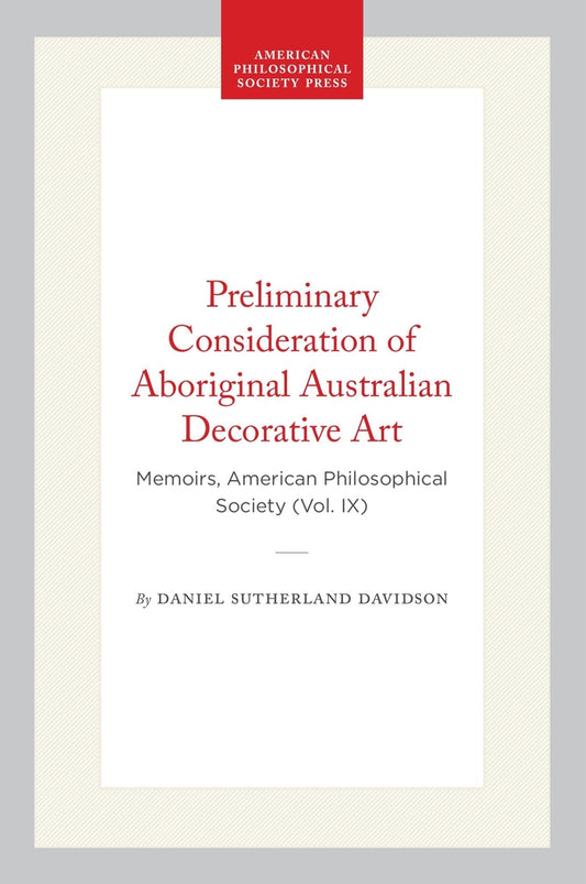 Preliminary Consideration of Aboriginal Australian Decorative Art