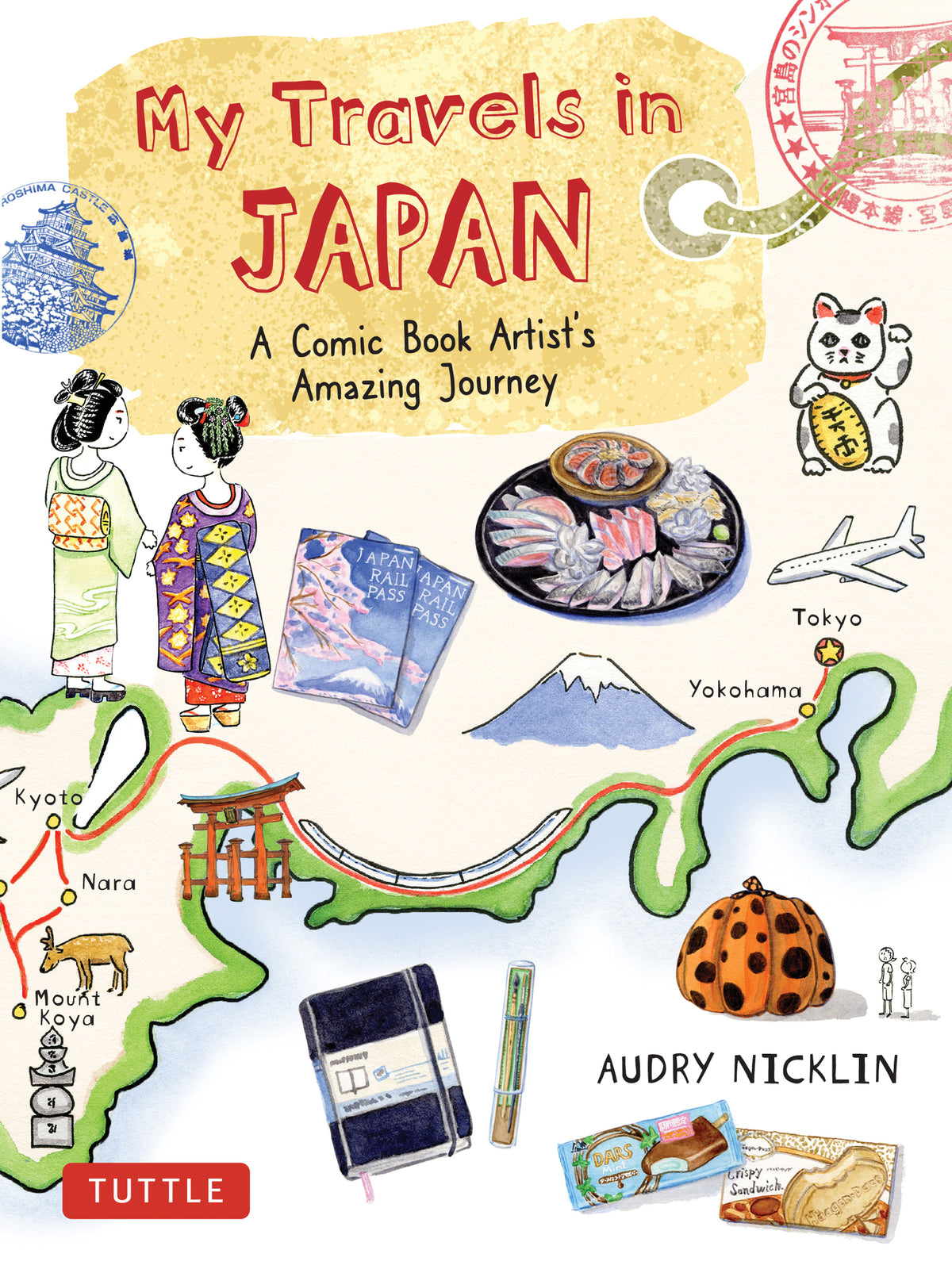 Cover image for My Travels in Japan ISBN 9784805316436
