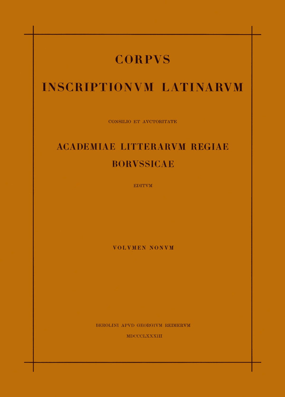 Inscriptiones Calabriae, Apuliae, Samnii, Sabinorum, Piceni Latinae
