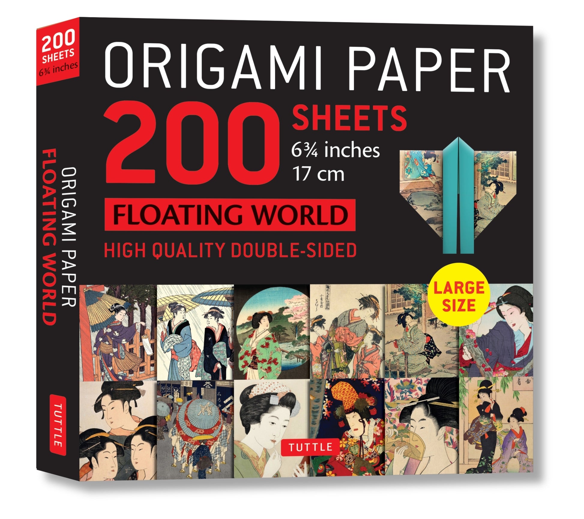 Origami Paper 200 sheets Floating World 6 3/4" (17 cm)