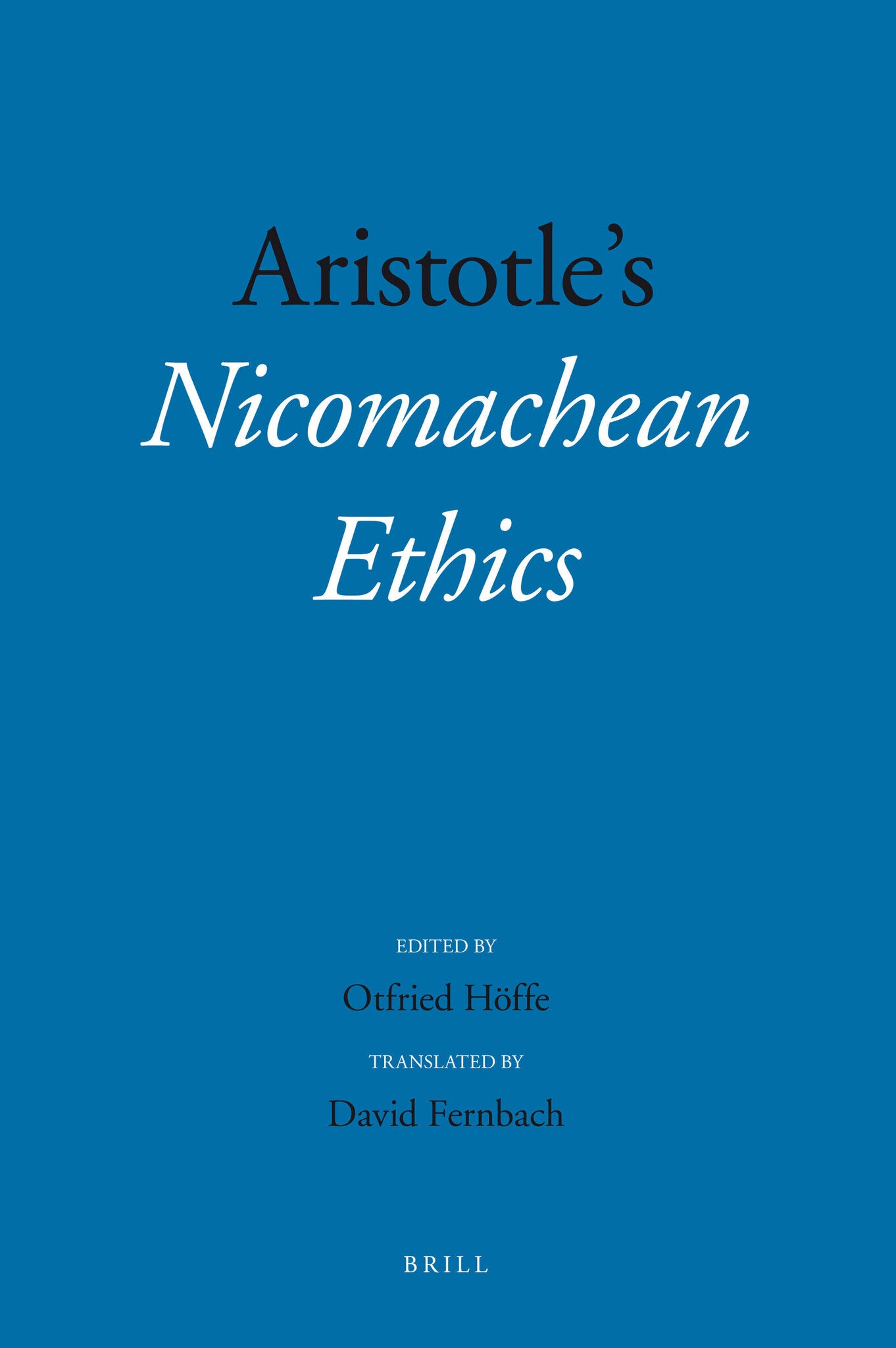 Aristotle’s “Nicomachean Ethics”