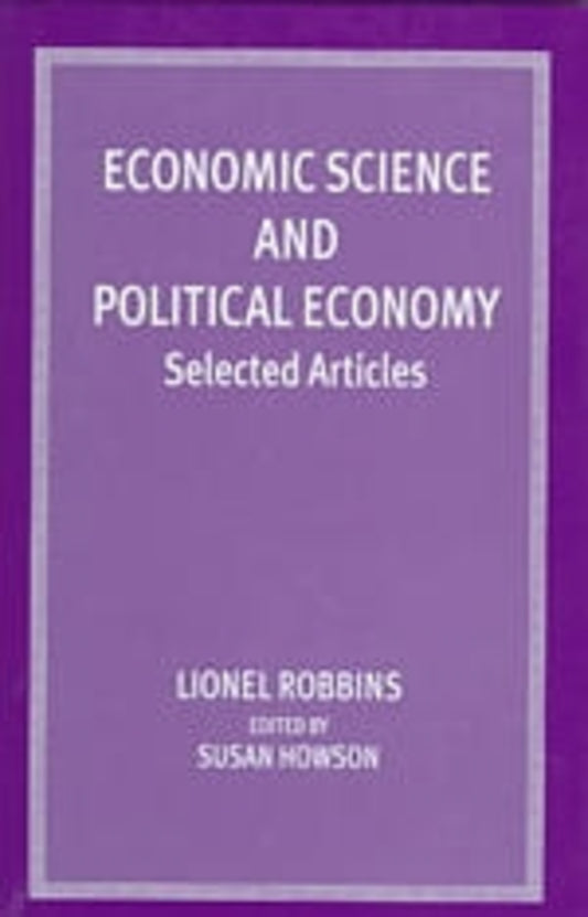 Economic Science and Political Economy