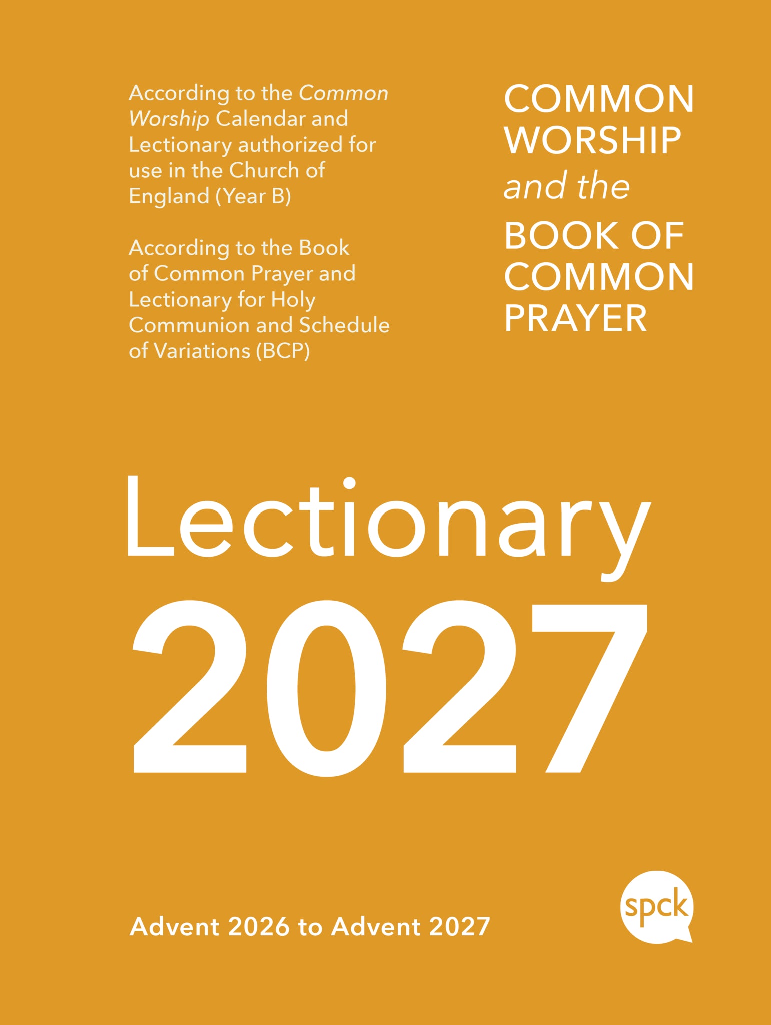Common Worship Lectionary 2027
