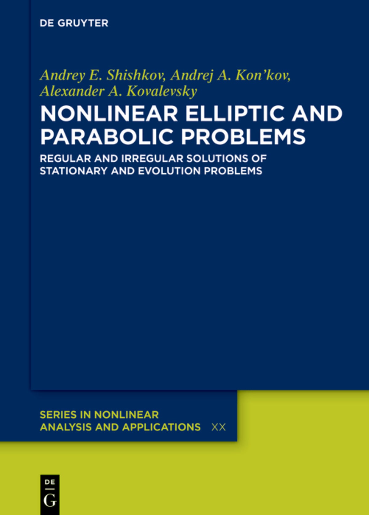 Cover image for Nonlinear Elliptic and Parabolic Problems ISBN 9783111682716