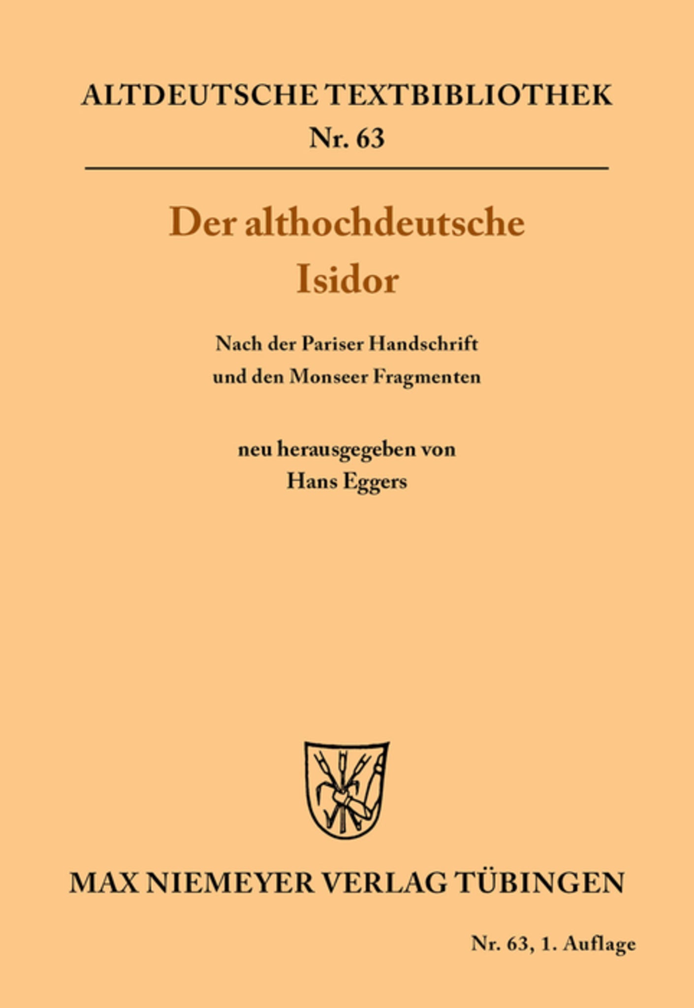 Der althochdeutsche Isidor