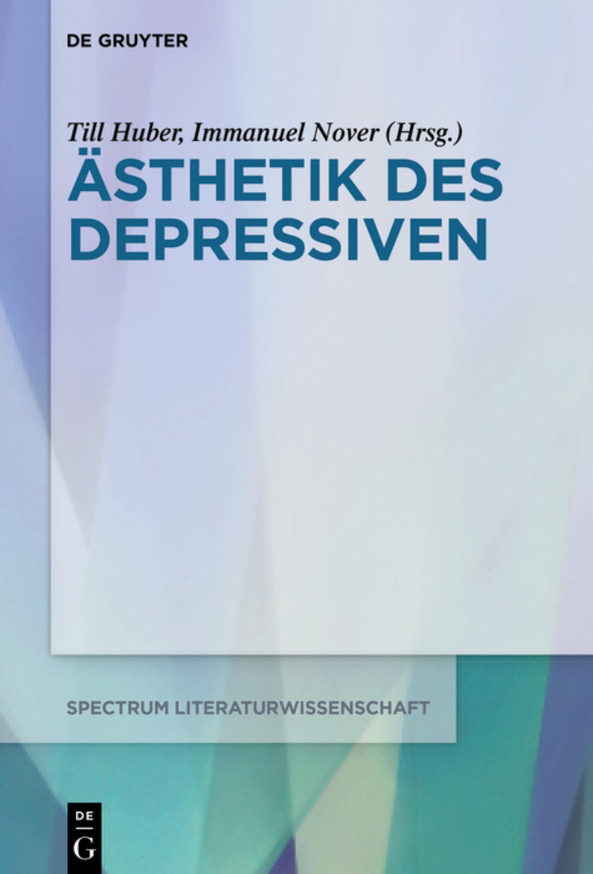 Cover image for Ästhetik des Depressiven ISBN 9783110776430