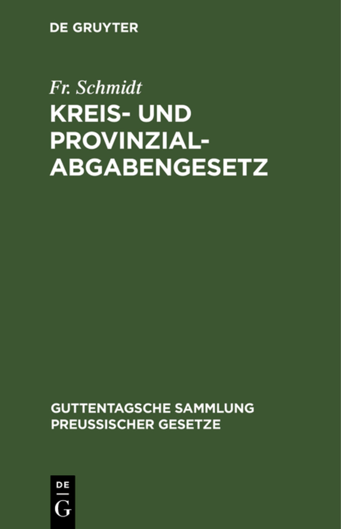 Kreis- und Provinzial-Abgabengesetz