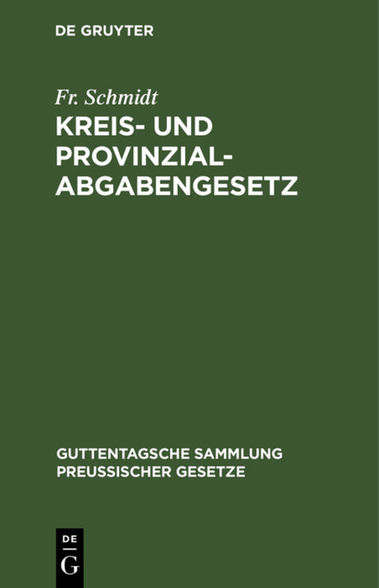 Kreis- und Provinzial-Abgabengesetz