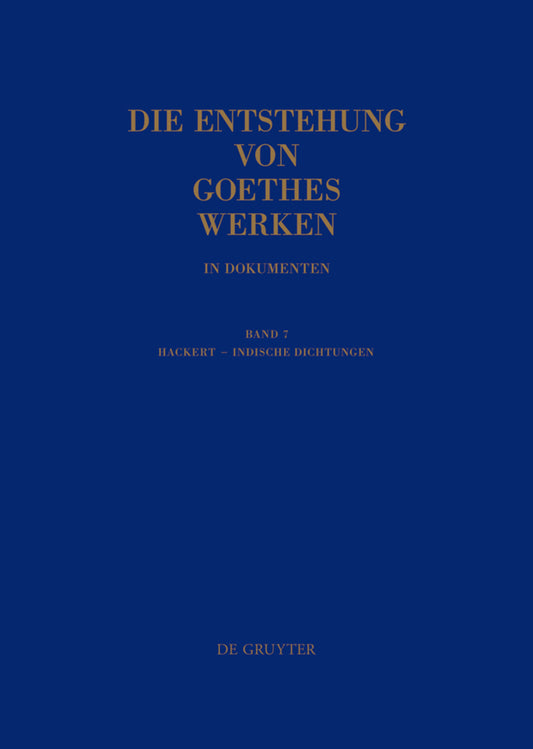 Hackert - Indische Dichtungen