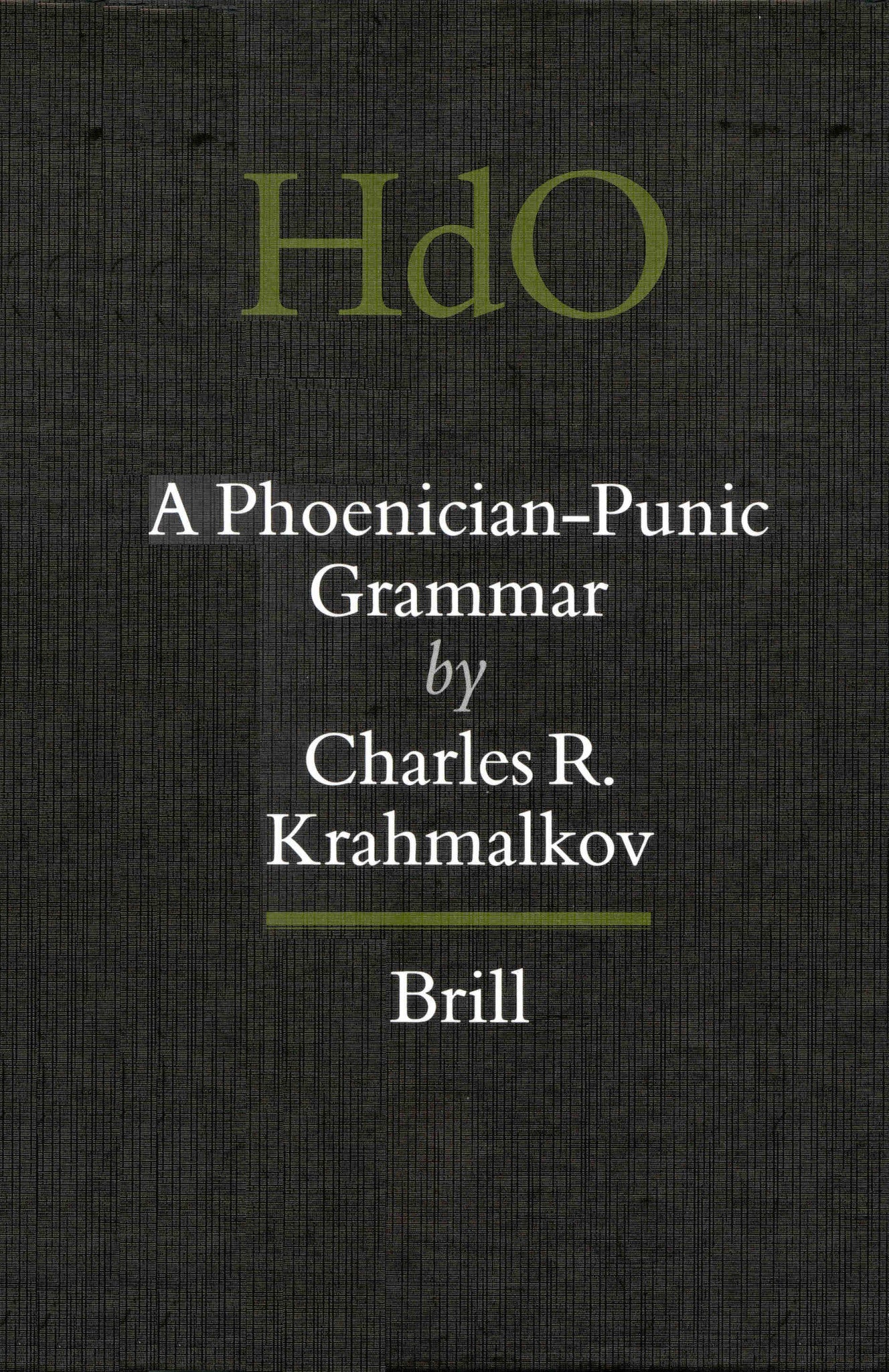 A Phoenician-Punic Grammar