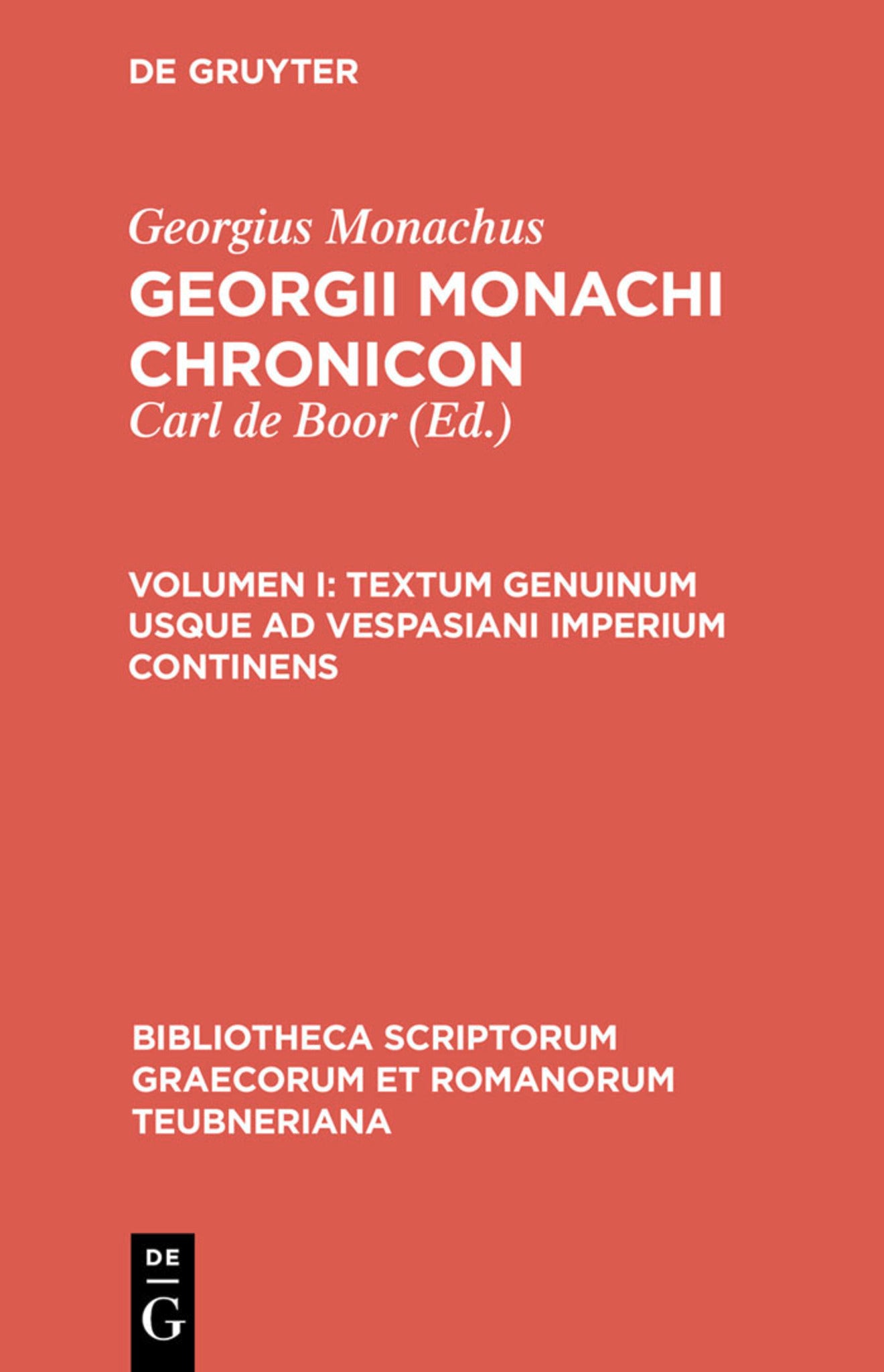 Cover image for Textum genuinum usque ad Vespasiani imperium continens ISBN 9783110298123