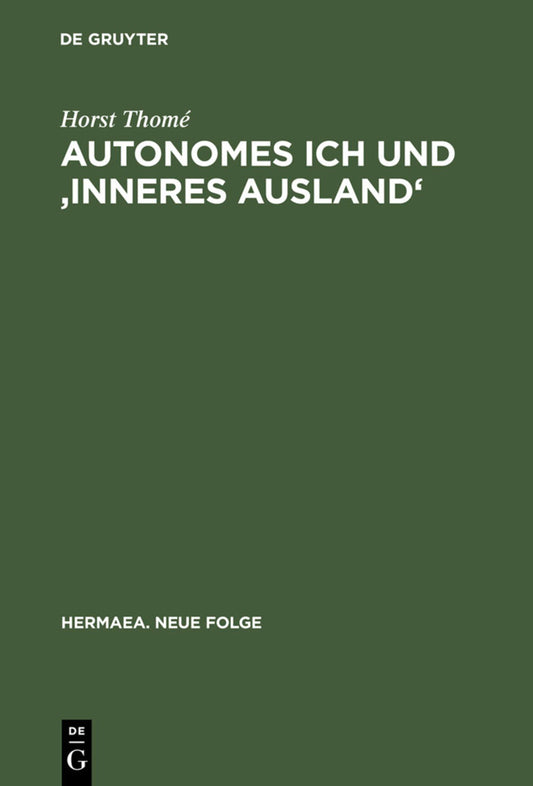 Autonomes Ich und 'Inneres Ausland'