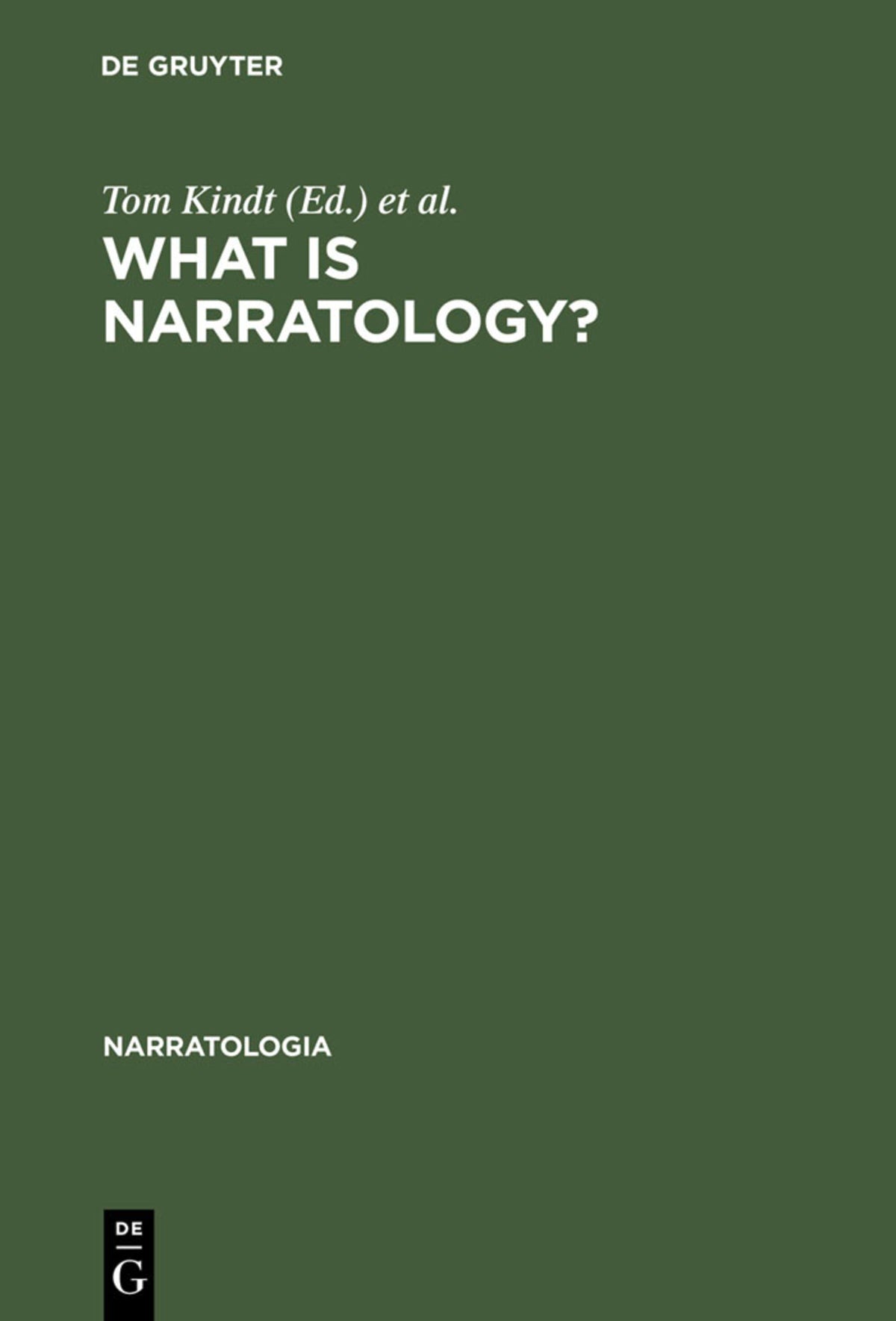 Cover image for What Is Narratology? ISBN 9783110178746